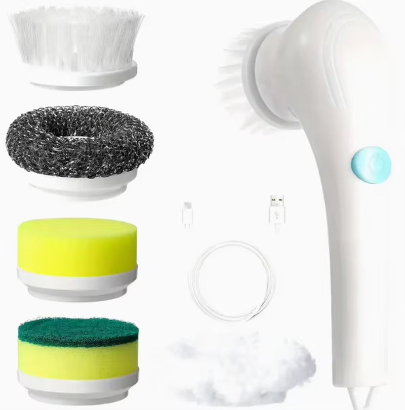 Revolutionary Hand-Held Electric Cleaning Brush for Effortless Kitchen & Household Cleaning