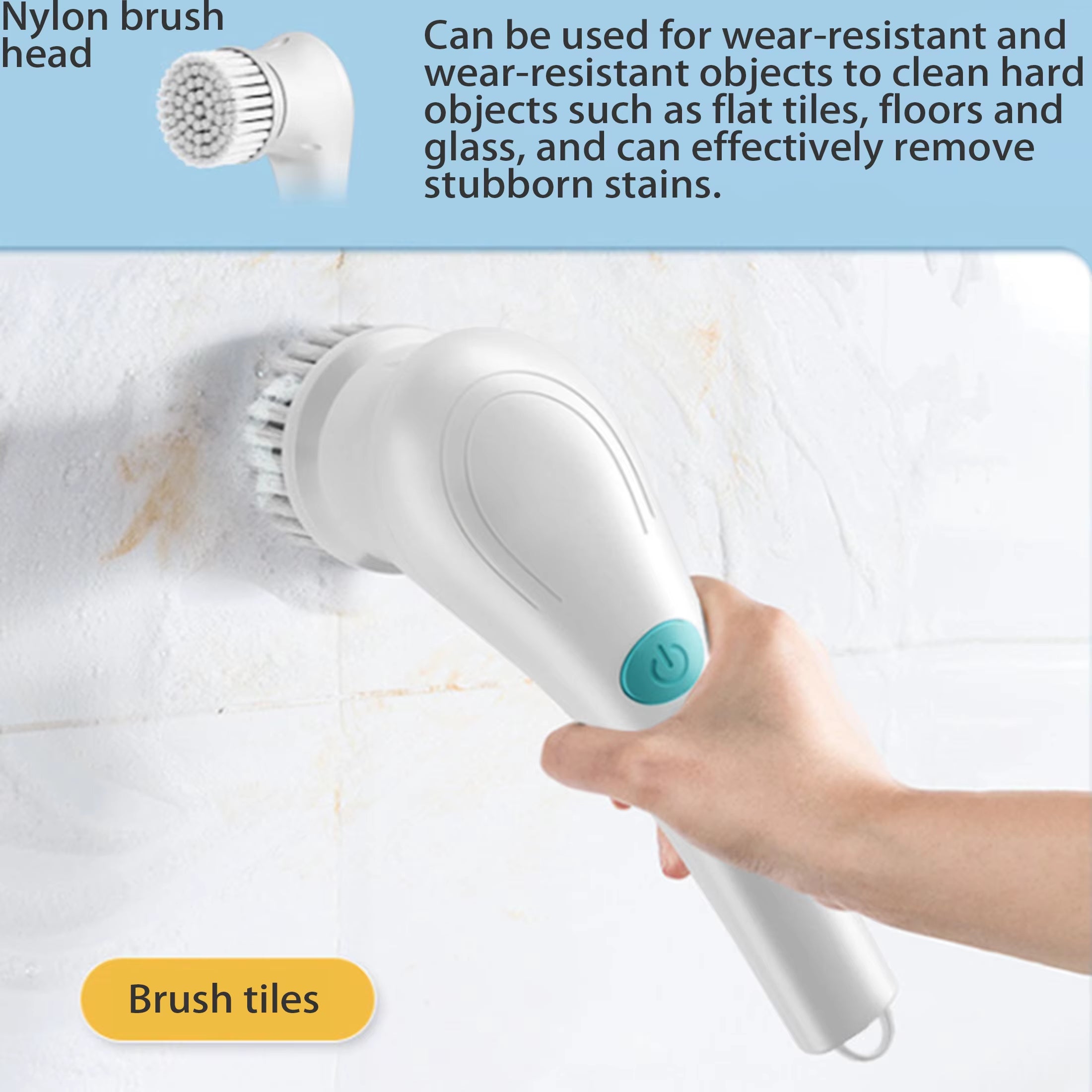 Revolutionary Hand-Held Electric Cleaning Brush for Effortless Kitchen & Household Cleaning