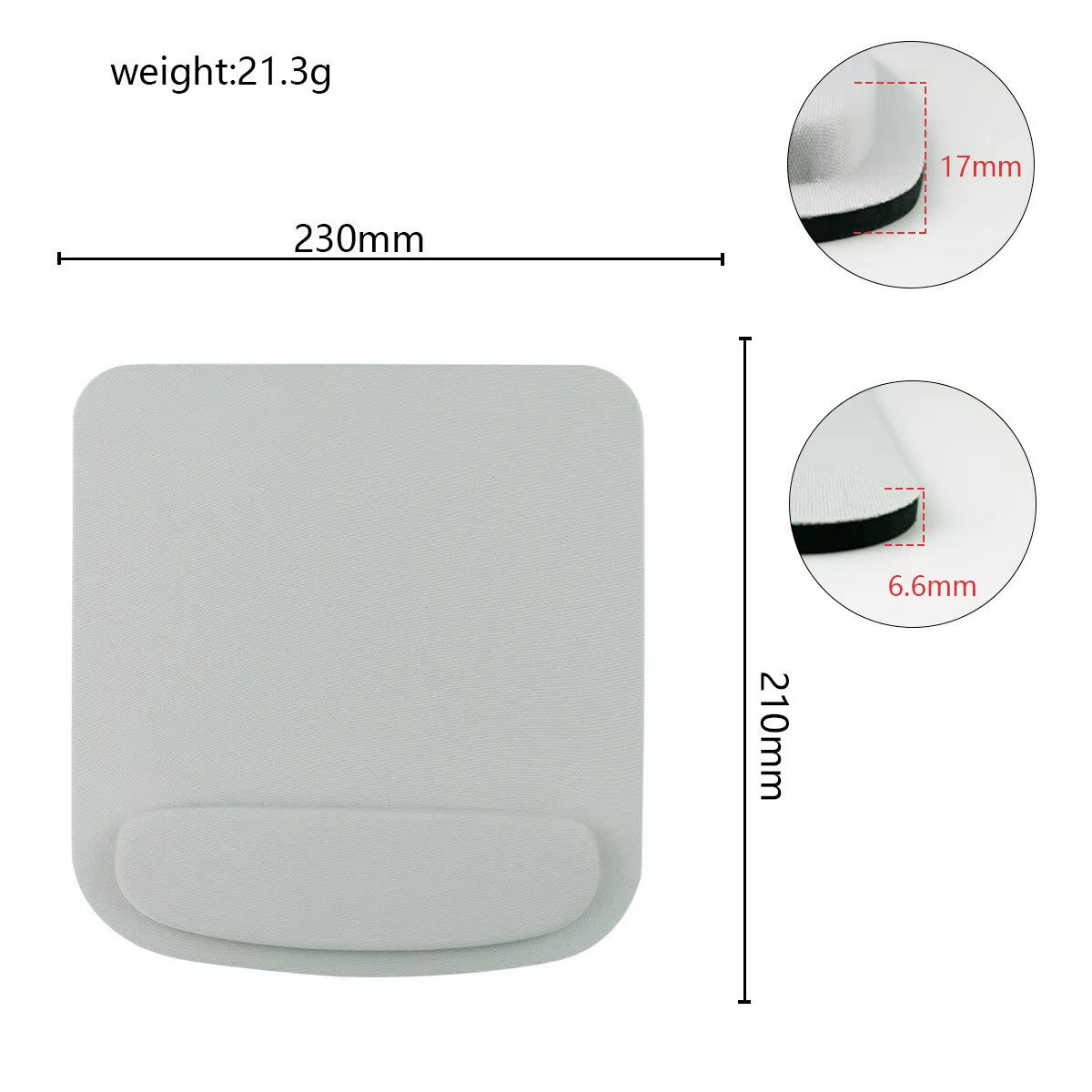 Ergonomic Memory Foam Wrist Rest Mouse Pad - Perfect for Typists, Gamers & Office Use!