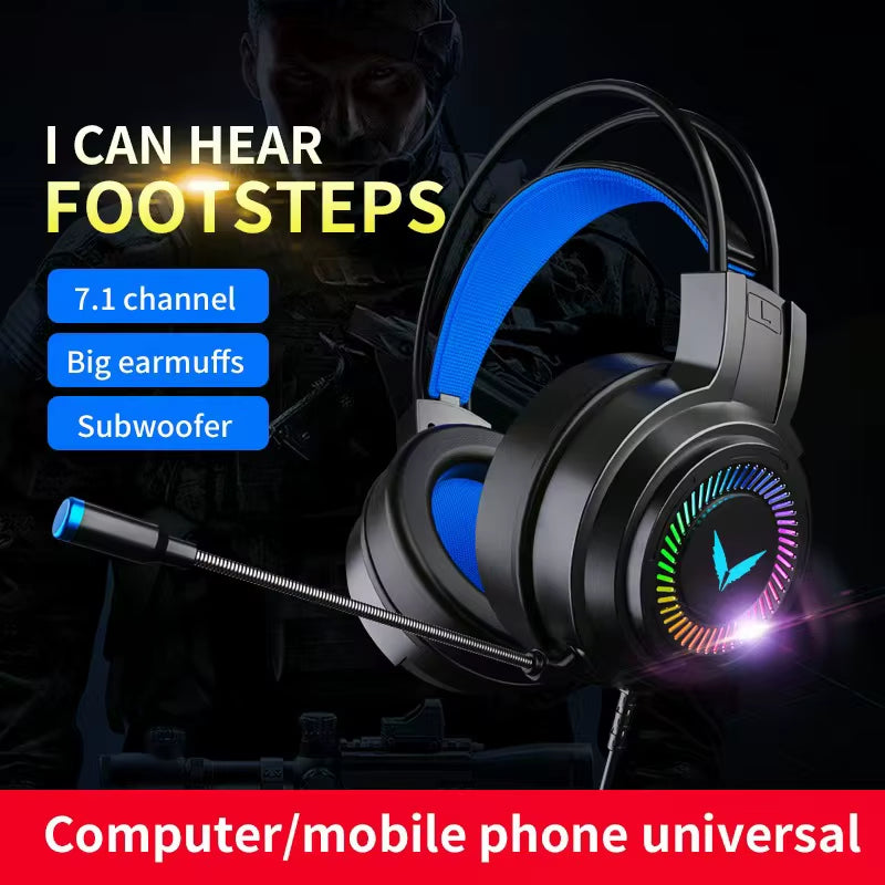 G58 7.1 Channel Wired Gaming Headset for Ultimate PUBG Experience on PC and Laptop