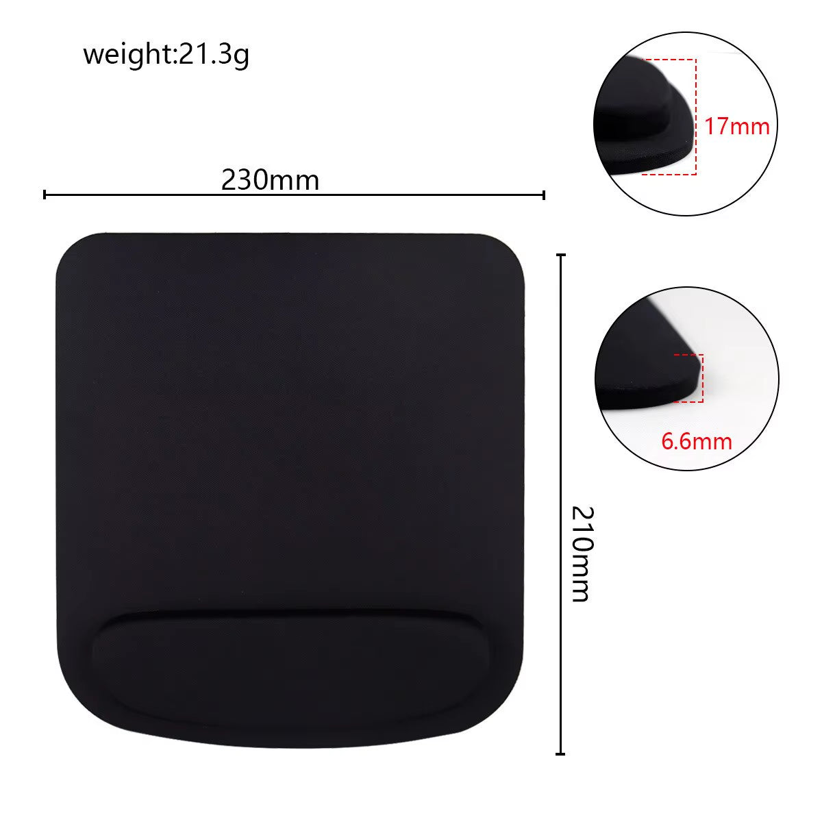 Ergonomic Memory Foam Wrist Rest Mouse Pad - Perfect for Typists, Gamers & Office Use!