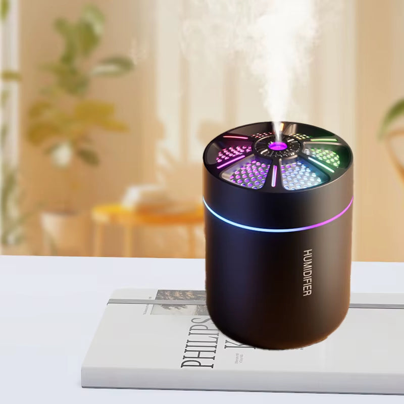Compact 180ML Aromatherapy Diffuser & Humidifier - Perfect for Home, Bedroom, or Car