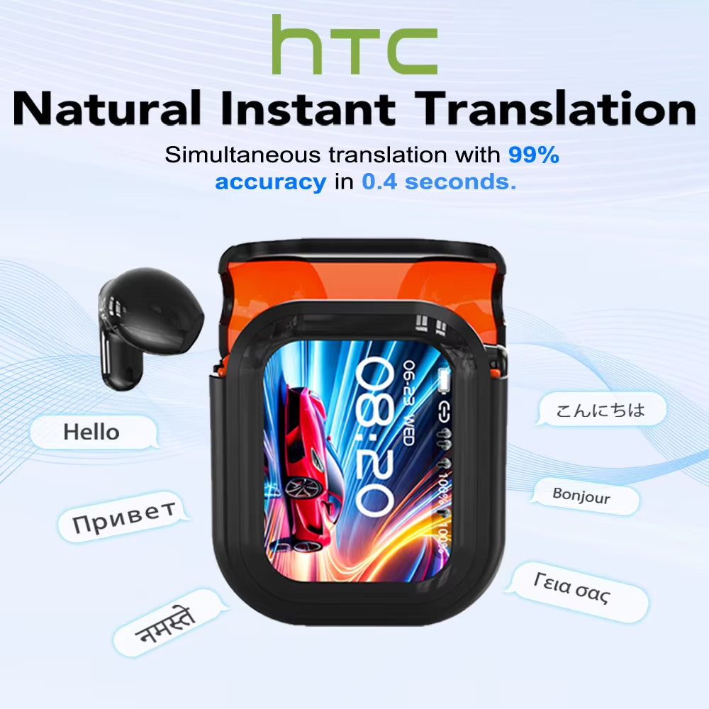 NE20 Bluetooth 6.0 Wireless Translation Earphones - IPX4 Waterproof, Long Battery Life